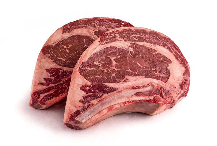 Raw Bone-In Ribeye Steak
